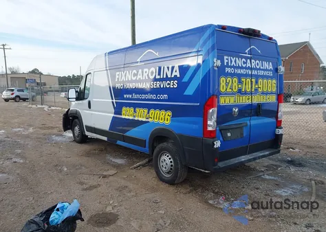 2025 Ram Promaster 2500 Tradesman High Roof 159 Wb W/Pass Seat z USA, uszkodzony, nr VIN 3C6LRVDG0SE523141